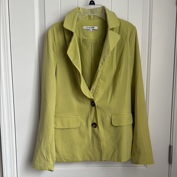 Forever 21 Jackets & Blazers - Forever 21 Lime Blazer